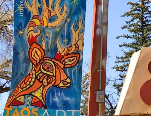 Lamppost Banner Art Show 2018 Taos New Mexico